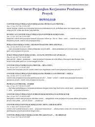 Draft contoh surat perjanjian kerjasama usaha, jual beli tanah dan rumah, sewa menyewa, hutang piutang, kontrak kerja dan perjanjian lainnya. Contoh Surat Perjanjian Kerjasama Pendanaan Proyek Pdf