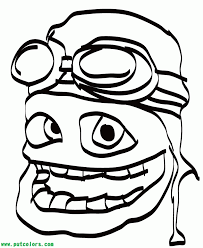 Young kids love to dabble with frog coloring pages which they can fill with vibrant colors. Crazy Frog Face Coloring Pages Coloring Home