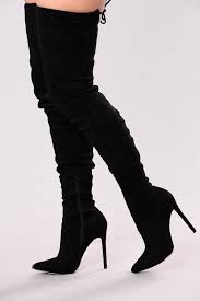 Vicky Over The Knee Boot Black Black Boots Boots Over The Knee Boots