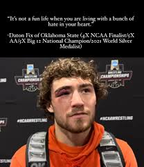 Oklahoma State wrestling great Daton Fix wrapped up a historic career  Saturday night at the 2024 NCAA Wrestling Championships, finishing  runner-up in the 133-pound bracket to record his fourth career finish as