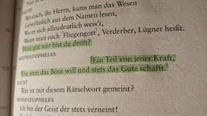 Johann Wolfgang Goethe Faust I Zitat Des Teufels Mephisto Pheles Eine Tragodie Ich Bin Ein Teil Von Jen Goethe Faust Zitate Faust Zitate Goethe Zitate