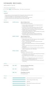 professor resume: examples, template