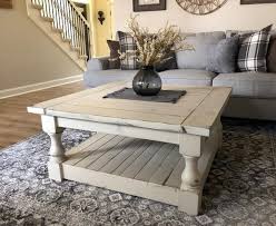Rustic Baluster Farmhouse Coffee Table Distressed Coffee Table Coffee Table Farmhouse Living Room Coffee Table