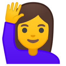 Person Raising Hand On Google Android 9 0 Hand Emoji Emoji Person
