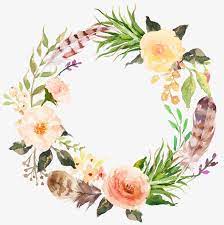Sen Department Of Pink Flowers Garland Wreath Green Leaves Sen Png Transparent Clipart Image And Psd File For Free Download Wreath Watercolor Floral Wreath Watercolor Flower Painting