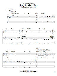 Можно изменить тональность и скорость воспроизведения. Say It Ain T So By Weezer Bass Tab Guitar Instructor