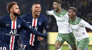 Denis bouanga (st etienne) hits the bar with a header from the centre of the box. Miguel Trauco Conoce La Fecha De La Final Entre Saint Etienne Vs Psg Por La Copa De Francia