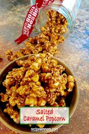 Easy Salted Caramel Popcorn Recipe In 2020 Caramel Popcorn Popcorn Recipes Easy Salted Caramel Popcorn