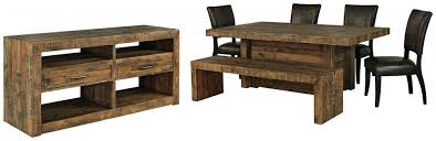 If you serve wine with the meal, find one with storage for stemware. Sommerford Dining Table And 4 Chairs And Bench With Storage D775 60 25 09 02 4 Dining Room Groups Allen S Furniture