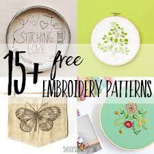 I finally wrote a part 2 roundup of another 18 websites with free embroidery patterns! 15 Modern Free Hand Embroidery Patterns Swoodson Says