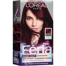 Free 2 Day Shipping Buy L Oreal Paris Feria Multi Faceted Shimmering Permanent Hair Color V38 Violet Noir In 2020 Feria Hair Color Violet Hair Colors Best Hair Dye