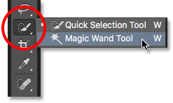 Use the alt+ key and select where you want the color to be filled and cover up the area holding down the mouse button. Photoshop Layers The Background Layer