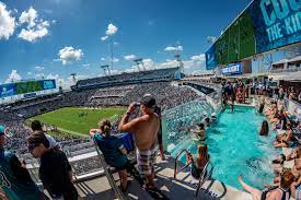 Jaguars stadium was built on land designated by the supernatural forces of good and evil. Tiaa Bank Field Jacksonville Jaguars Stadium Journey