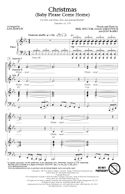 Lisa Despain Christmas Baby Please Come Home Sheet Music Notes Chords Score Download Printable Pdf Sheet Music Notes Sheet Music Music Notes