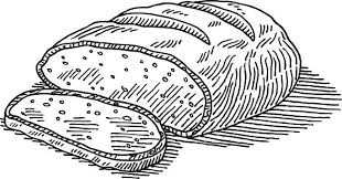 Hand Drawn Vector Drawing Of A Stack Of Zen Stones And Water Ripples Loaf Bread Banana Bread Loaf Art Drawings