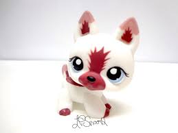 Black And White German Shepherd With Blue Eyes Littlest Pet Shop 1421 White Red Brown German Shepherd Dog Lps Blue Eye Shepard Littlest Pet Shop Pet Shop German Shepherd Dogs