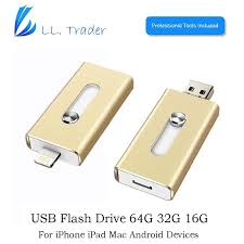 Ll Trader 64gb 128gb Flash Usb For Ios Iphone Ipad Ipod Android Devices Memory Otg Storage Ios Pendrive Mini Usb 2 0 Stick Dri Usb Flash Drive Iphone Interface
