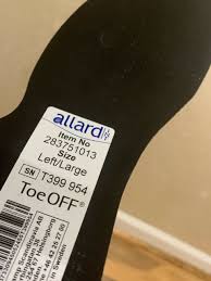 Allard Toe Off Left Large Foot Drop Carbon Fiber Afo Brace 283751013