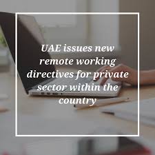 The Uae S Ministry Of Human Resources And Emiratisation Has Issued A New Set Of Directives For The Private Sector Wi Private Sector Remote Work Human Resources