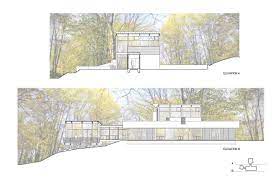 Modern house elevation drawing dwg file; Gallery Of Mid Century Modern Residence Studio Twenty Seven Architecture 17