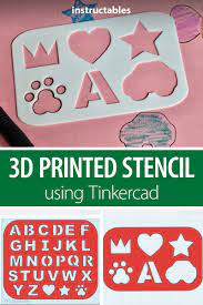 Easy 3d Print Stencil Cool 3d Prints Stencils 3d Printing Projects