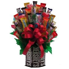 Hershey S More Candy Bouquet Large Size Candy Bar Bouquet Candy Bouquet Diy Candy Gift Baskets