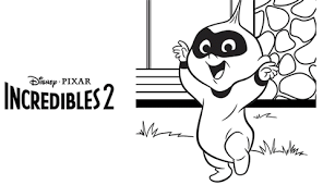 Free coloring pages of kids heroes. The Incredibles 2 Colouring Page Jack Jack Disney Movies Singapore