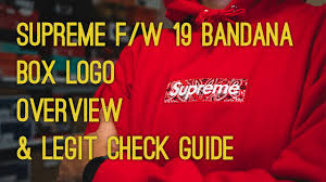 Afterpay eligible or $349.98 (over 4 payments). Supreme F W19 Bandana Box Logo Hooded Sweatshirt Overview Legit Check Guide On Body Look Youtube