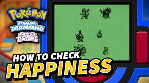 How To Check Happiness Level (Friendship Checker Location) | Pokemon  Brilliant Diamond Shining Pearl - Youtube
