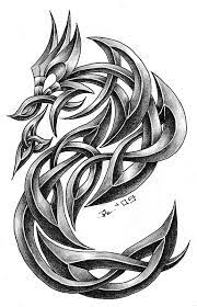Celtic dragon tattoos like these are mostly drawn on the shoulder and symbolize bravery and courage. Tribal Celtic Dragon Tattoo Designs Novocom Top