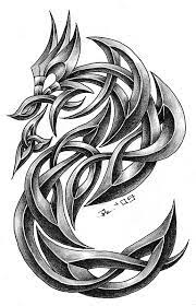 Celtic dragon tattoos like these are mostly drawn on the shoulder and symbolize bravery and courage. Tribal Celtic Dragon Tattoo Designs Novocom Top