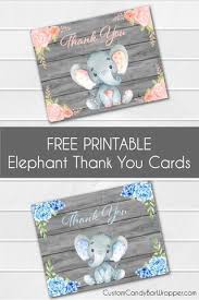 Download our free printable baby shower prediction cards and play a fun baby shower guessing game! Freebie Friday Free Printable Elephant Thank You Cards Announce It