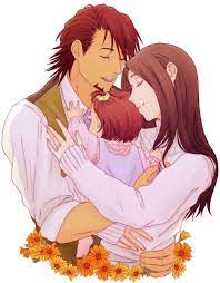 Anime Picture Search Engine 2girls Age Difference Baby Brown Hair Closed Eyes Eyes Closed Facial Hair Family Father And Daug Tiger And Bunny Anime Anime Dad