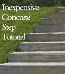 Inexpensive Diy Concrete Steps Tutorial Diy Concrete Steps Concrete Diy Concrete Steps