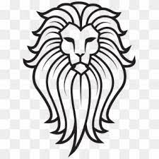 Large Lion Face Tattoo Lion Tattoo Black And White Hd Png Download