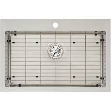 Buy online & pickup today. Odyssey Single Stainless Steel Dual Mount Kitchen Sink With Grid Home Hardware