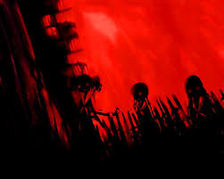 Search your top hd images for your phone, desktop or website. Hd Wallpaper Horror Anime Girls Horror Anime Red Black Group Of People Wallpaper Flare
