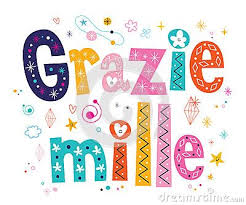 Grazie Mille Thank You Very Much In Italian Lettering Design Thanks For Birthday Wishes Lettering Design Birthday Illustration