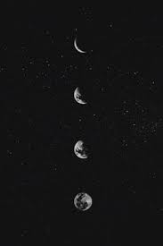 Under The Same Stars And Moon Moon And Stars Wallpaper Dark Wallpaper Black Aesthetic Wallpaper