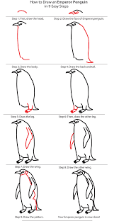 How To Draw An Emperor Penguin Easy Drawings Penguin Drawing Penguin Art Penguins are huge aquatic and flightless birds that live mostly in the southern hemisphere. how to draw an emperor penguin easy