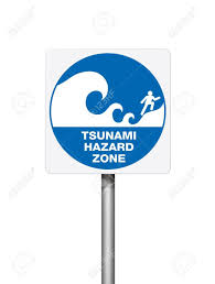Stay away from any damaged roads, bridges, or buildings that could collapse. Tsunami Warning Blue Signs On White Background Stock Photo Picture And Royalty Free Image Image 10311604