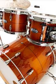 New 2020 Drum Finish Pearl Masters Maple Complete Drum Set Almond Red Stripe Pearl Drums Drums Concert Percussion
