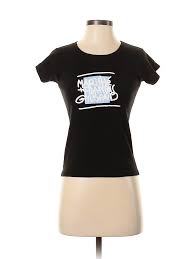 Details About Marithe Francois Girbaud Women Black Short Sleeve T Shirt S