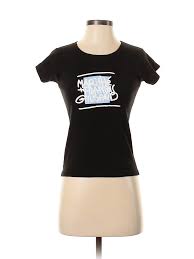 details about marithe francois girbaud women black short sleeve t shirt s