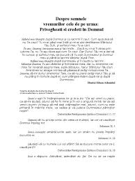 Domnu înșiră tot pe nume, căci domnul însuși predică nu doar pentru cei din lume ci chiar celor din biserică. Vremurile De Pe Urma