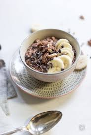 Schoko Bananen Oatmeal Mit Pekannussen Und Kakaonibs Rezept Rezepte Oatmeal Rezept Haferbrei