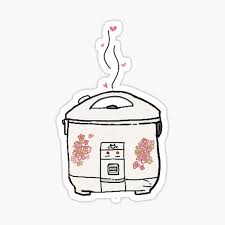 It's a pressure cooker, slow cooker, rice cooker, sauté surface and. Rice Cooker Stickers Redbubble