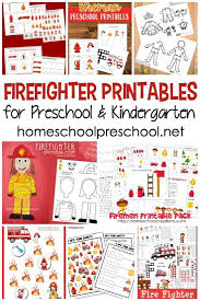 Free Firefighter Printables For Preschool And Kindergarten Fire Safety Preschool Crafts Free Preschool Printables Fire Safety Worksheets