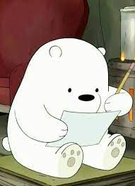 Gray nice ice baby sketch. Wallpaper We Bare Bears Aesthetic Baby