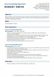 An accounting supervisor's job description involves supervising general staff clerks and junior accounting personnel, and also performing different kinds of accounting functions simultaneously. Cost Accounting Supervisor Resume Samples Qwikresume